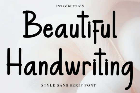 Beautiful Handwriting Typeface: A Soft Touch for Editorial Design