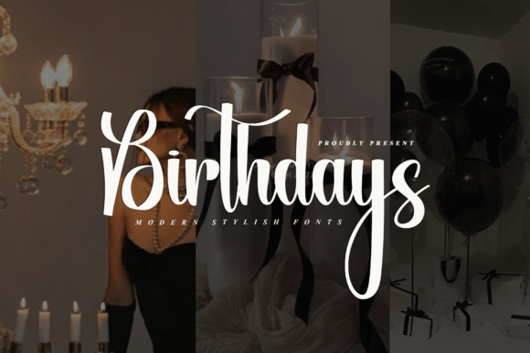 Birthdays Typeface Review: A Graceful Script for Digital Branding