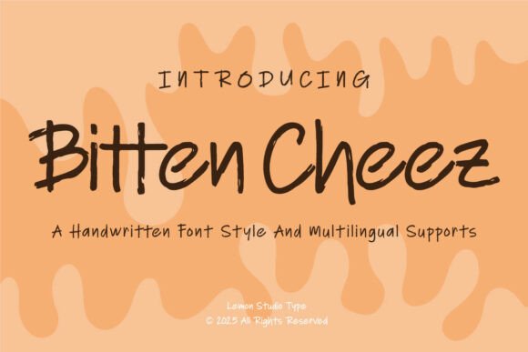 Bitten Cheez: The Handwritten Font for Authentic Small Business Branding