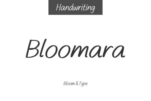 Bloomara: A Handwritten Typeface for Authentic Brand Campaigns