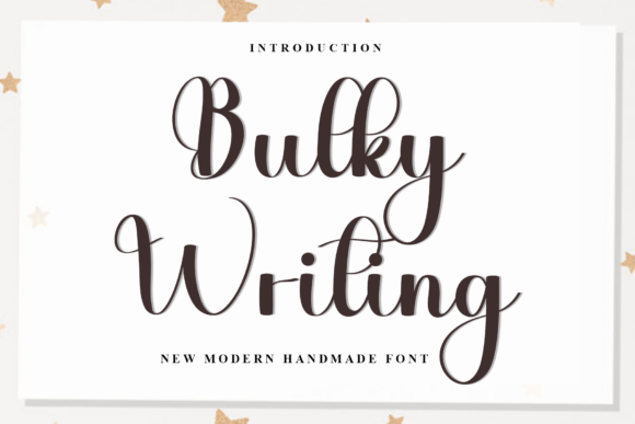 Bulky Writing Typeface: A Warm Display Font for Digital Branding