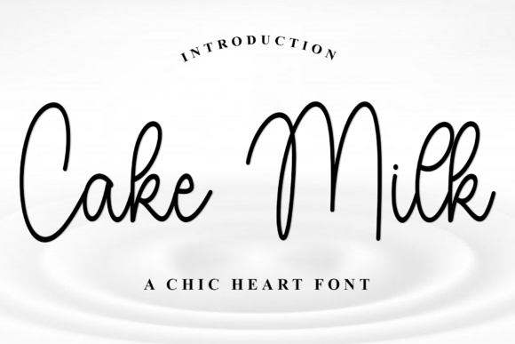 Cake Milk: A Warm Script Typeface for Editorial Design