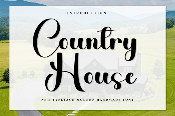 Country House Typeface: A Warm Digital Typeface for Modern Web Design