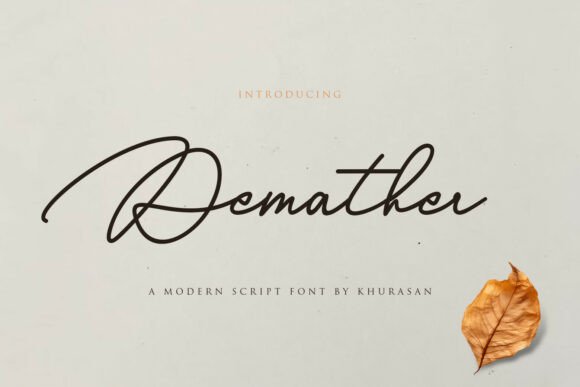 Demather Typeface Review: Elevating Campaign Visuals with Modern Handwritten Style