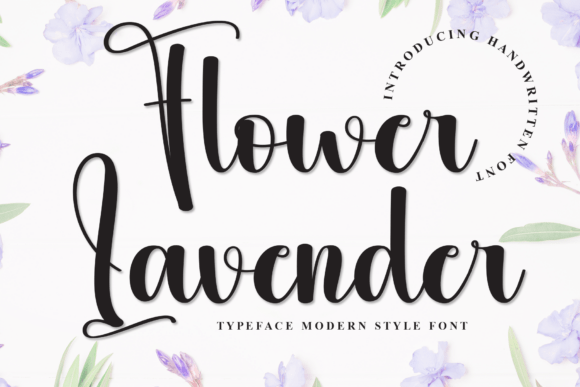 Flower Lavender: A Creative Script Font for Campaign Design