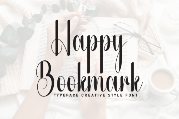 Happy Bookmark Font: Elevate Your Handmade Brand with Graceful Script Typography
