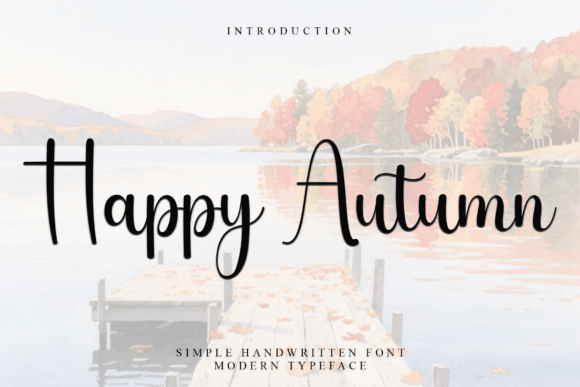 Happyautumn Typeface Review: A Festive Script for Holiday Branding