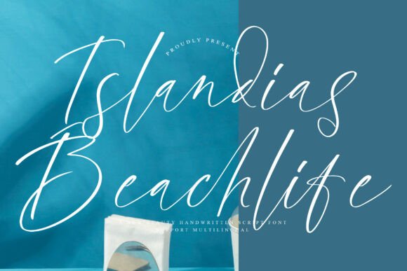 Islandias Beachlife: A Graceful Script Typeface for Coastal Craft Designs