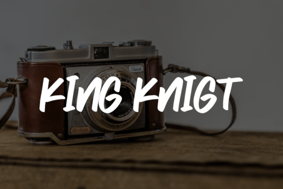 King Knigt: A Modern Script Typeface for Digital Branding