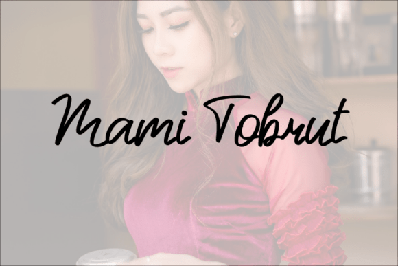 Mami Tobrut: Elevating Editorial Design with Expressive Script Typography