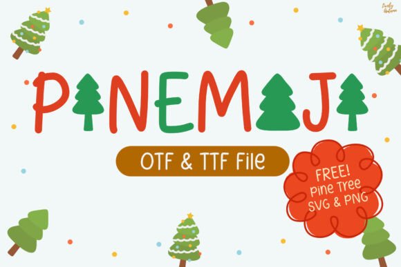 Pinemoji: A Creative Handwritten Typeface for Playful Campaigns