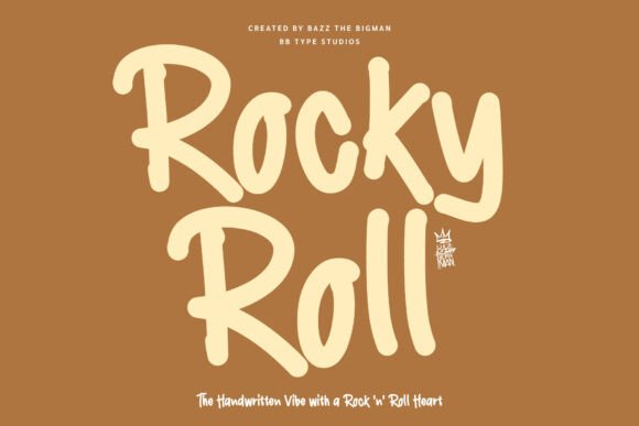 Rocky Roll Typeface: A Rebel’s Guide to Handmade Branding