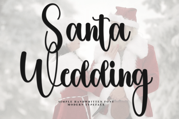 Santa Wedding: A Festive Typeface for Small Business Branding