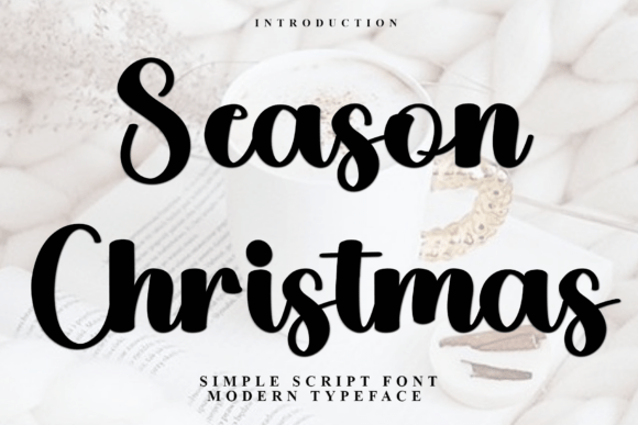 Season Christmas Typeface: A Festive Script for Handmade Holiday Goods