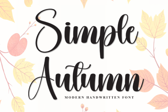 Simple Autumn Typeface: Elevate Your Handmade Brand