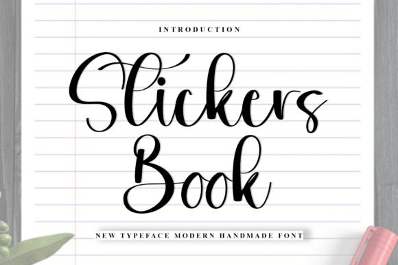 Stickers Book: A Playful Typeface for Handmade Product Design