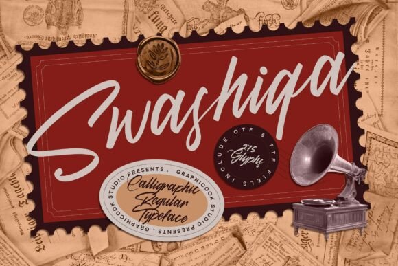 Swashiqa: A Vintage Script Font for Editorial Design