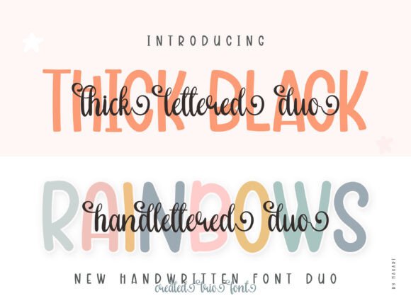 Thick Lettered Duo: A Designer’s Take on Modern Script Pairing